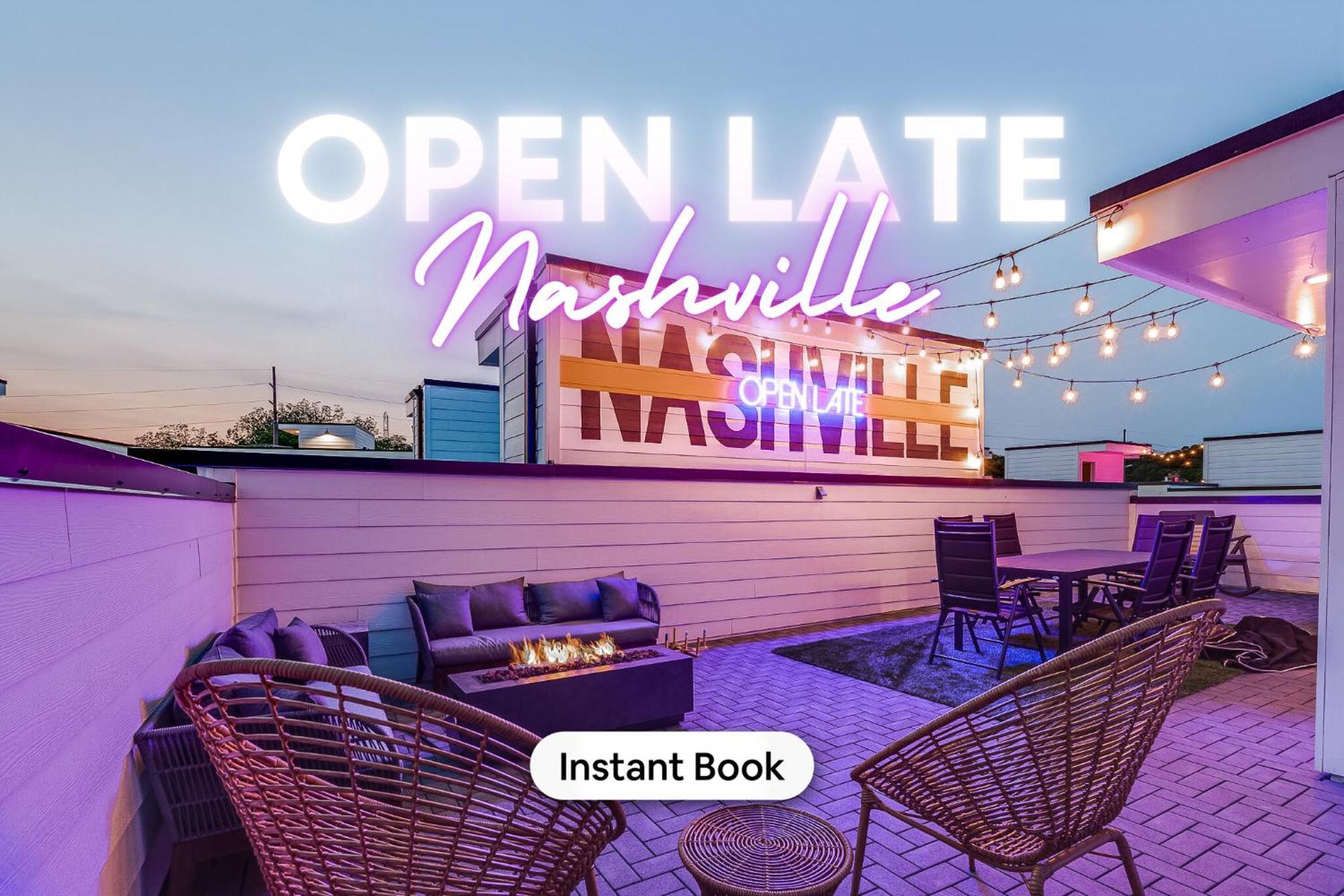 Open Late Nash Rooftop Views Near Downtown Villa Nashville Exterior photo